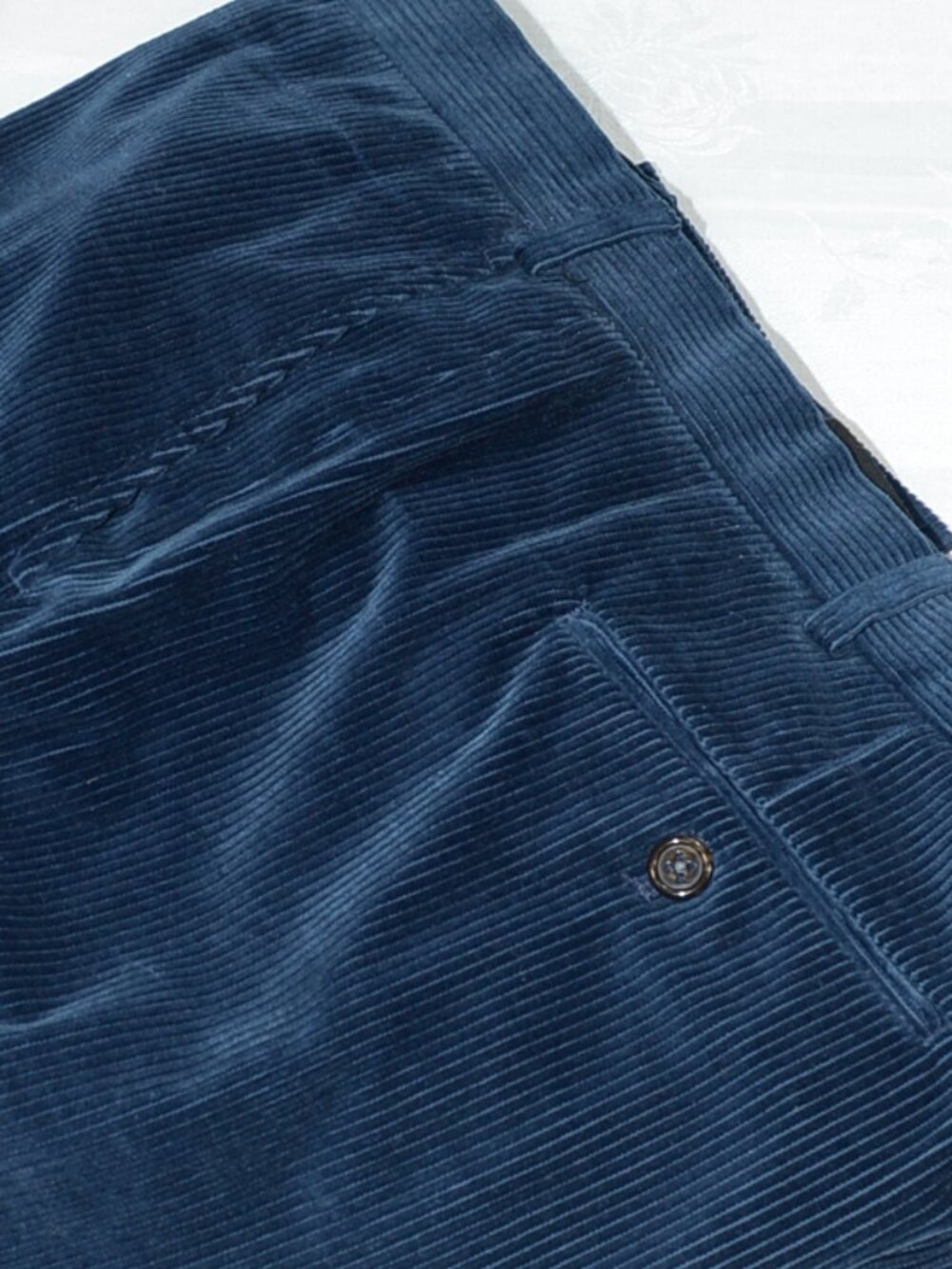 Todd Snyder Duca Visconti Corduroy Trousers -- Blue Sutton Fit -- 38x32
